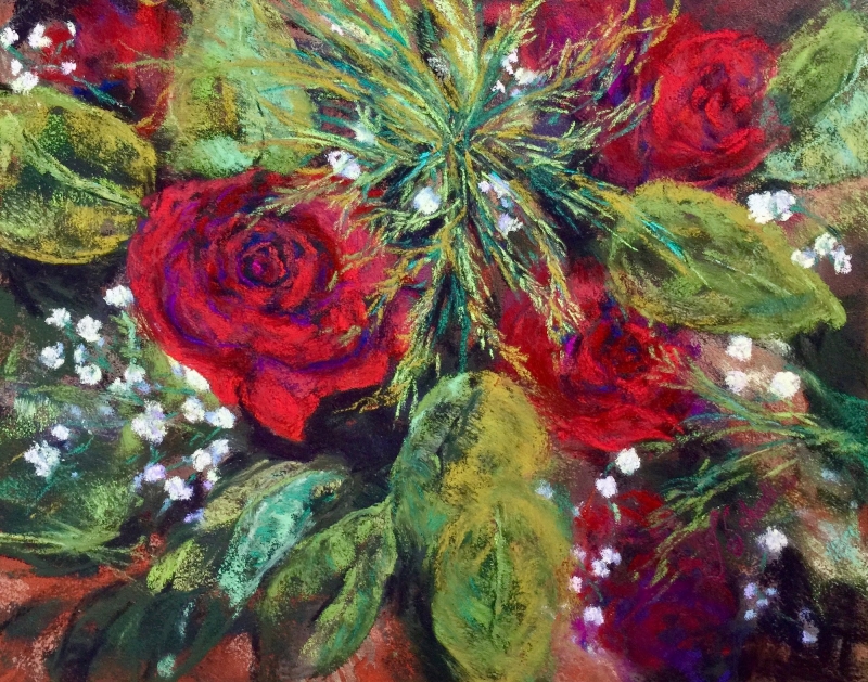 Red Rose Bouquet by artist Joycelyn Schedler